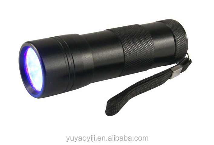 uv懐中電灯12のled懐中電灯の紫外線お金のuv蛍光検出器仕入れ・メーカー・工場