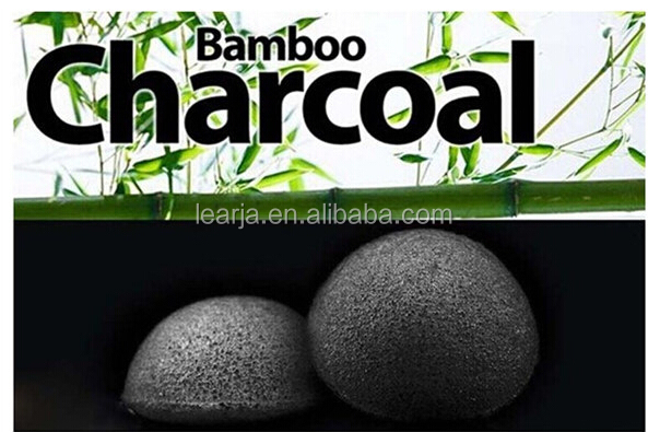 天然植物繊維の半分- ボール形の竹炭こんにゃくスポンジ問屋・仕入れ・卸・卸売り