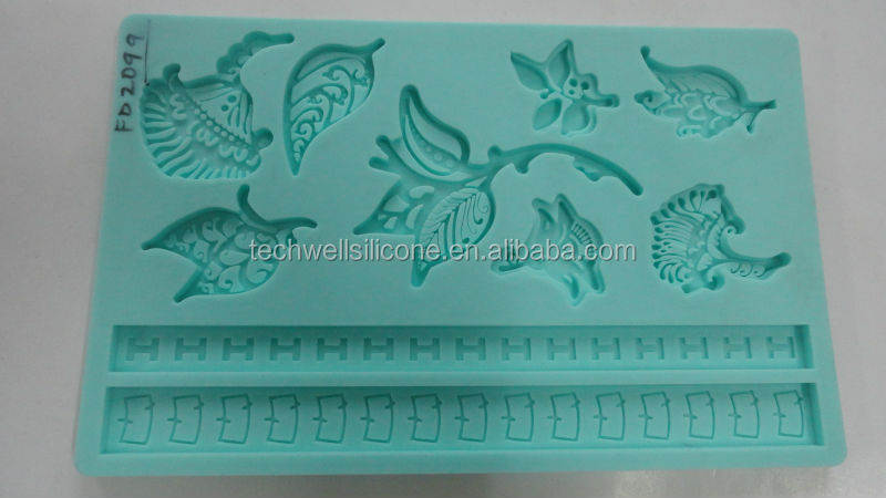 CH-013D silicone molds for cake decorating fondant mold ocent mold