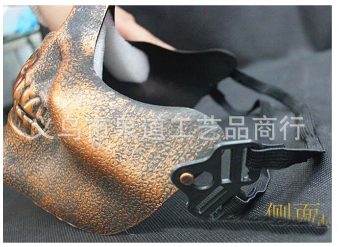 黄金の頭蓋骨のパーティーカーニバル仮面舞踏会マスク成人男性用マスククール顔の衣装仕入れ・メーカー・工場