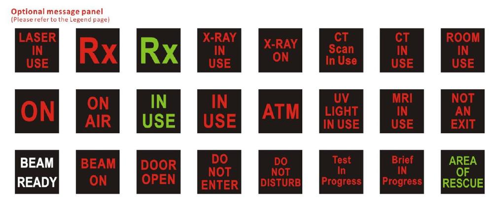 led room information signs