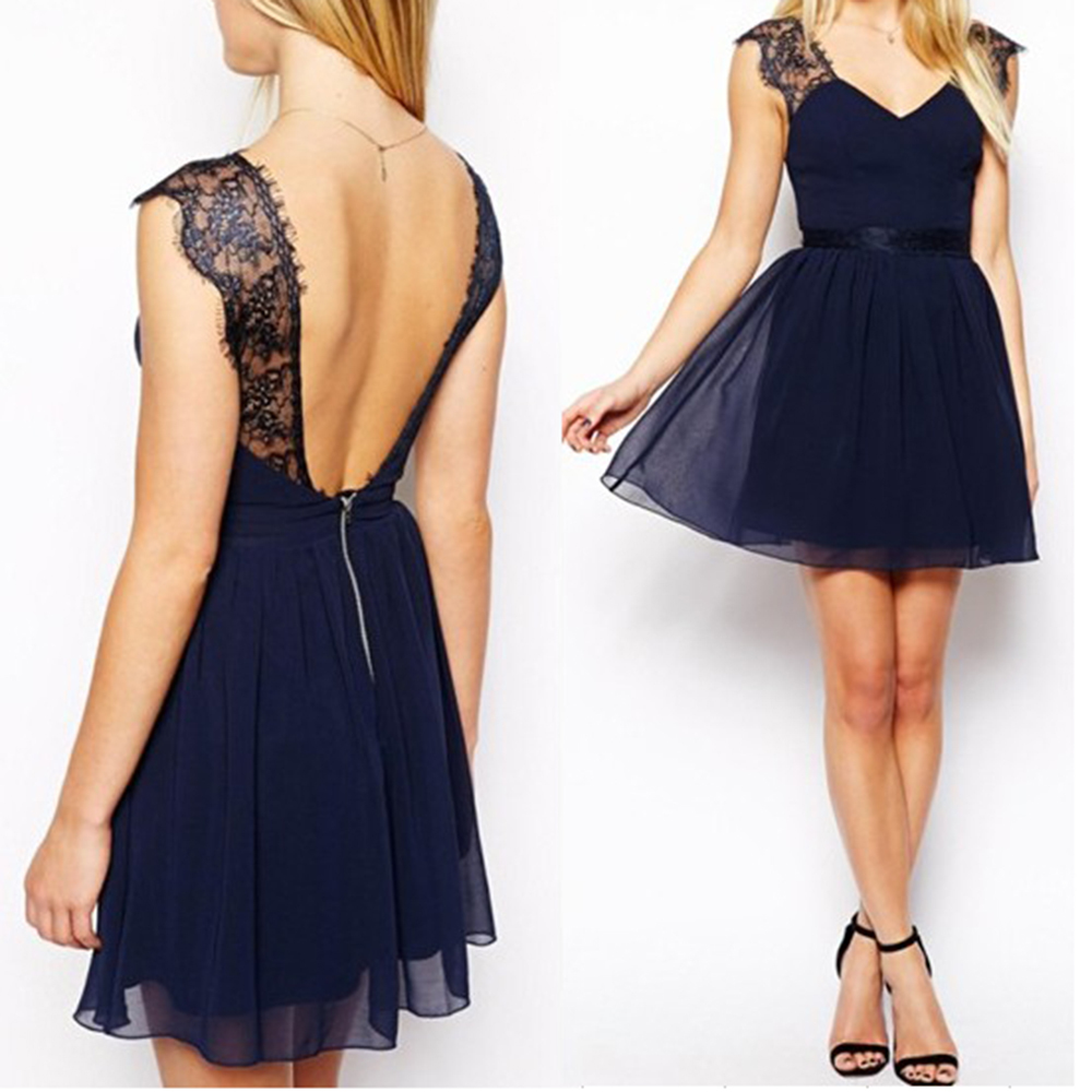 Collection Casual Backless Dress Pictures - Reikian