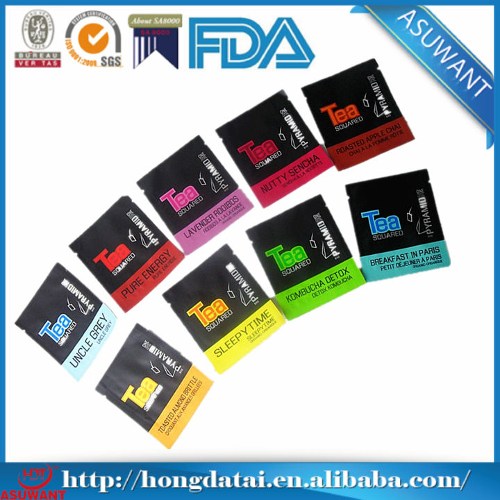 FDA certificated custom printed tea bags