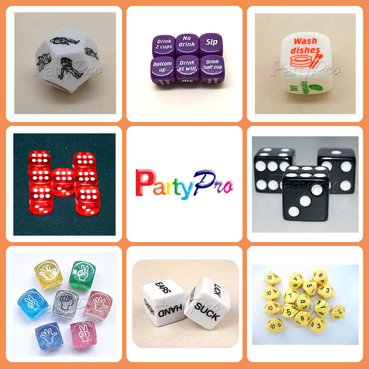 2015 Hot Sale 19mm Custom Made Funny Game Dice Buy Funny Dice,Custom