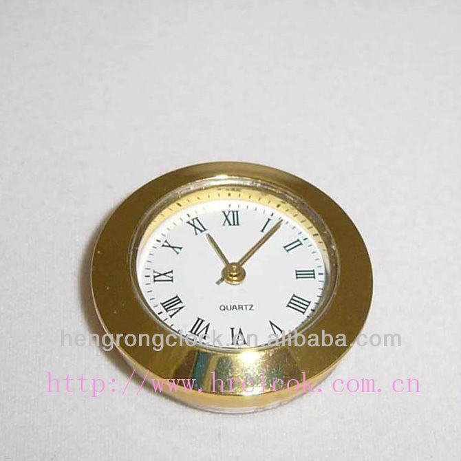 25mm Mini Clock Inserts Miniature Watch Inserts Metal Clock Inserts