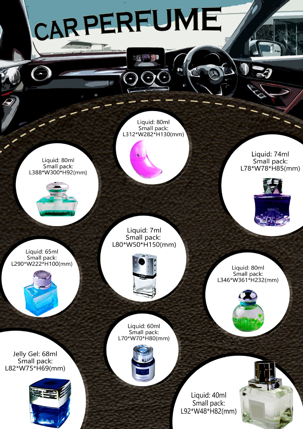 Customized Wholesales Car Air Freshener,Car Glass Perfume Buy Car