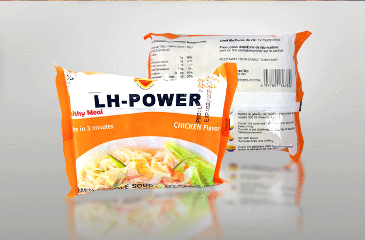 2014 Newest LH-POWER Chicken Flavor instant Noodles 100g