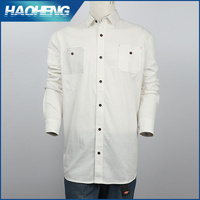 Men's raw silk dress shirt