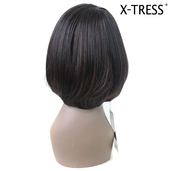 14 インチ ダーク ブラウン ツートンカラー シルク ストレート 100%高tempreture fibremost人気良い品質レミー短い髪かつら 卸売 問屋・仕入れ・卸・卸売り