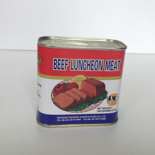 Canned Beef Luncheon Meat 340g (rectangular tin)