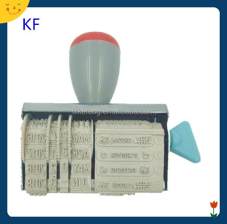 embossing stamp double date stamp dry ink stamp pad