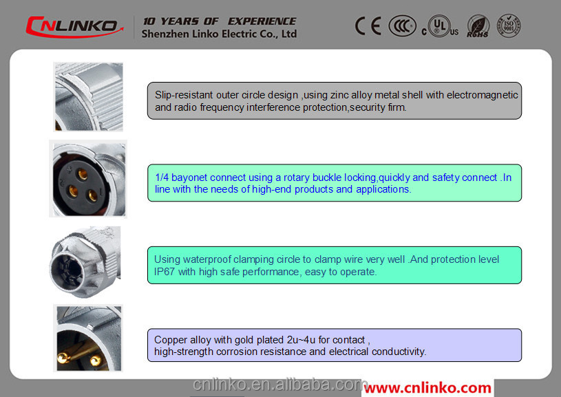 ピンの金属cnl<em></em>inkoip6799ピンコネクタはip65男性女性ワイヤコネクタ電気オスのメスコネクタ仕入れ・メーカー・工場
