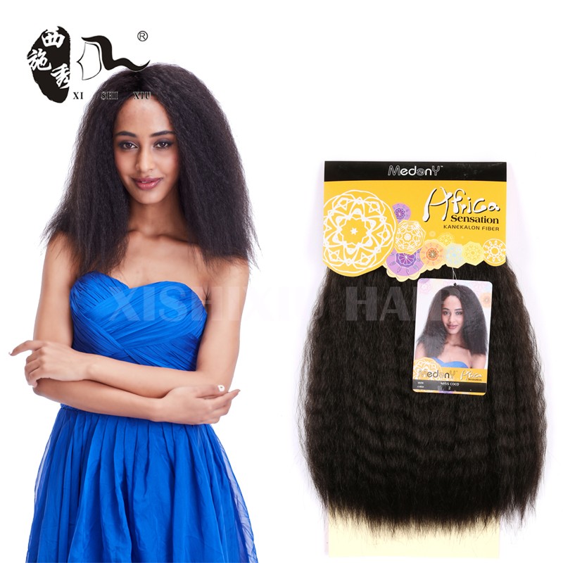 Miss Coco Hair Weave Natural Kinky Yaki Straight Synthetic Hair