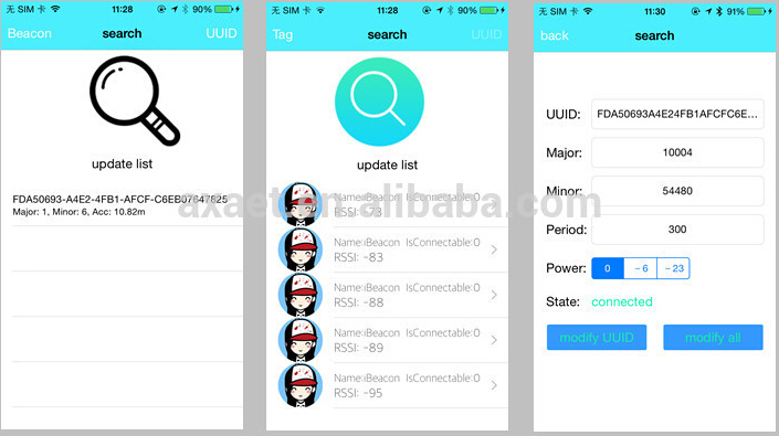 iBeacon Modify APP