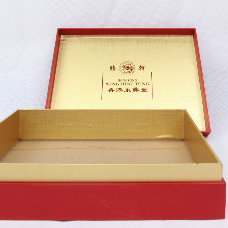 Rectangular & trapezium shaped paper champagne packaging box