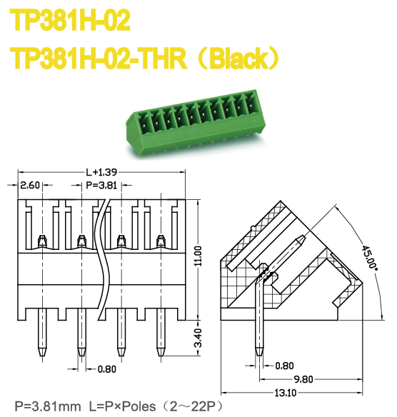 雄と雌端子ピッチ3.81プラグイン可能なブロック中国製仕入れ・メーカー・工場