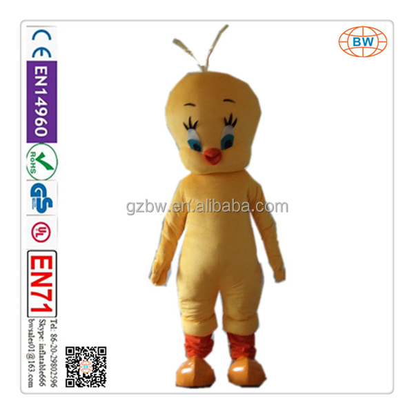 最高品質のプロフェッショナル2014年熱い販売のトゥイーティー漫画のキャラクターのマスコット衣装問屋・仕入れ・卸・卸売り
