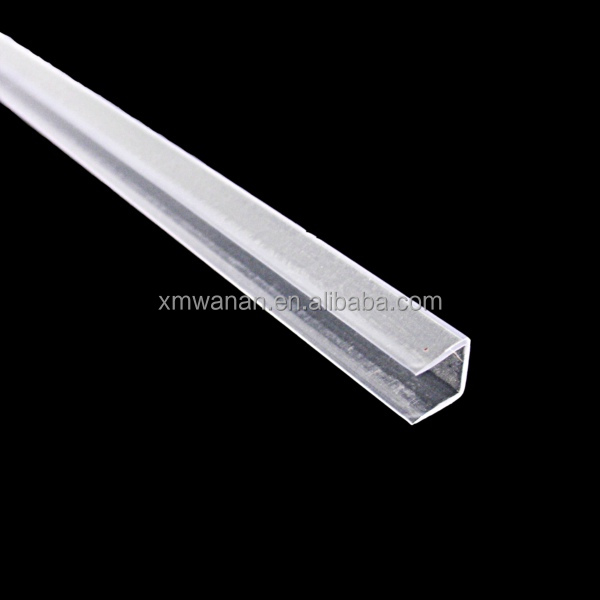 5.5*10 Mm U Shaped Plastic Channel Clear Pvc Edge Trim For Glass Buy