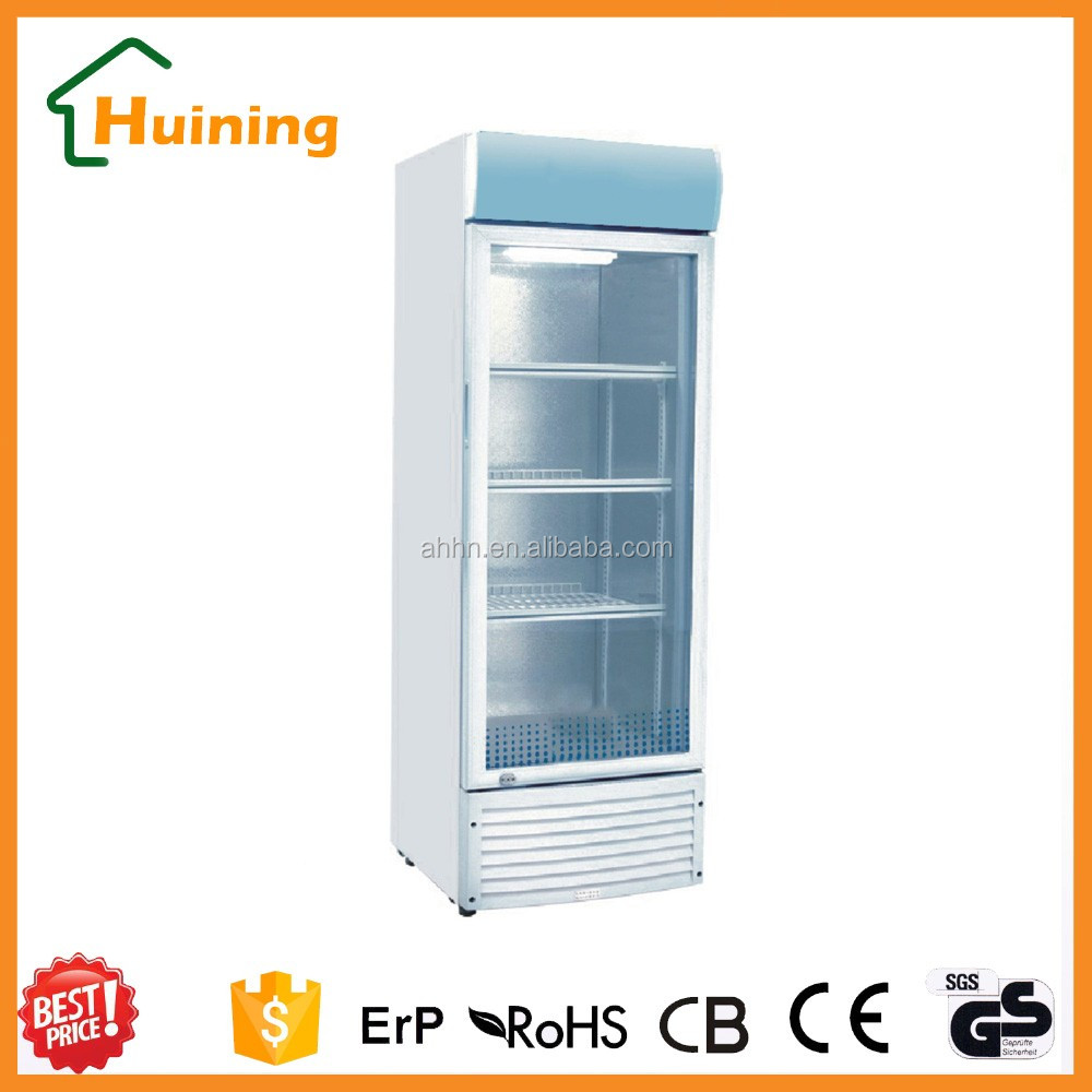 268l Glass Door Vertical Deep Freezer To Display Drinks Buy Vertical