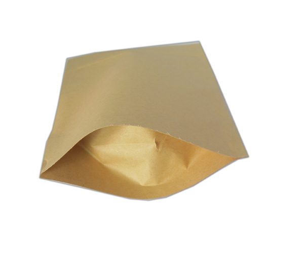 clear window ziplock stand up kraft paper bag