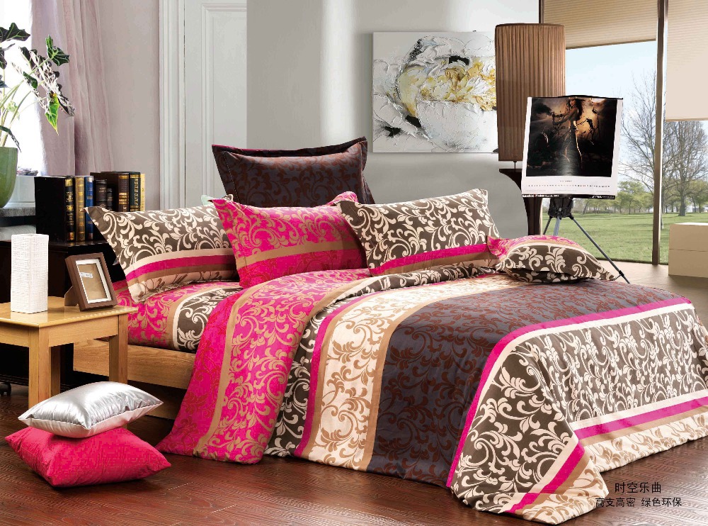 ラグジュアリースタイルの寝具セット綿100％4個羽毛布団カバーシーツ枕カバー仕入れ・メーカー・工場