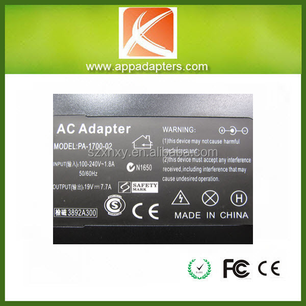Acdc電源19v150w7.7a5.52.5※ミリメートル黄色のコネクタのノートブック充電器仕入れ・メーカー・工場
