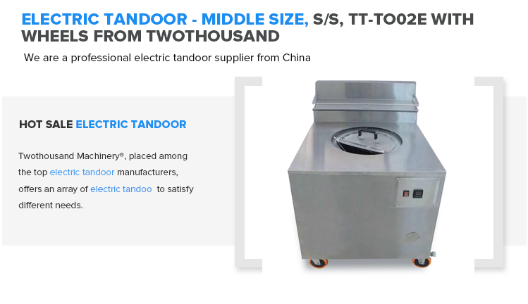 3Kw Aluminum Chamber Glass Top Square Electric Tandoor Oven TT-TO03E  Chinese restaurant equipment manufacturer and wholesaler