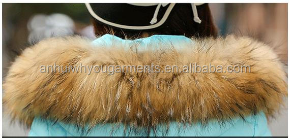女性ビッグ2015安徽新しい冬の毛皮の襟ダウン羽毛ジャケット暖かい毛皮のコート仕入れ・メーカー・工場