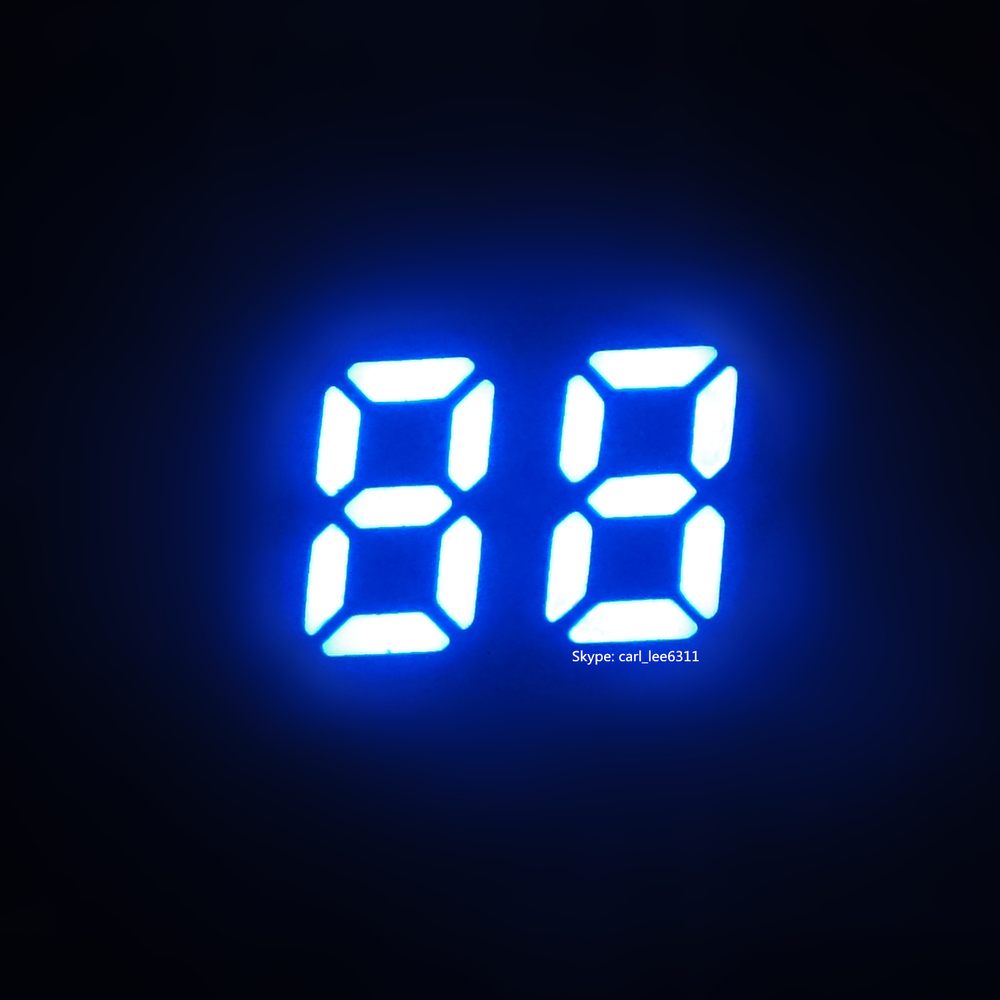 made of Epistar chip 0.25 inch ultra orange 2 digits led numeric display
