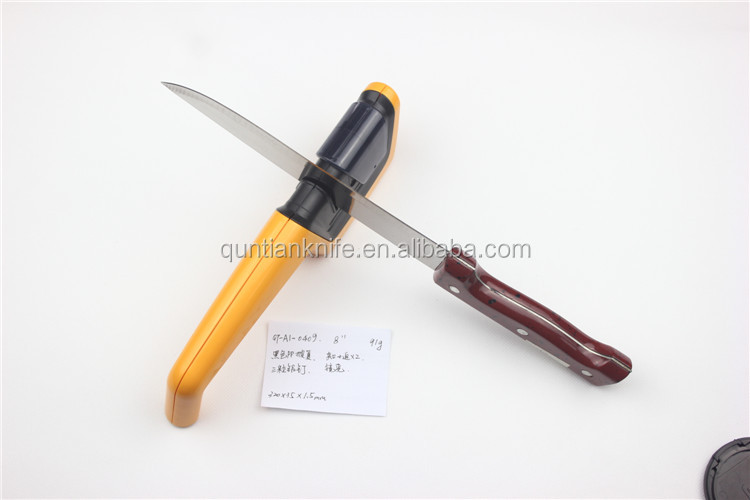 Hot black PP and wooden grain handle chef knife問屋・仕入れ・卸・卸売り