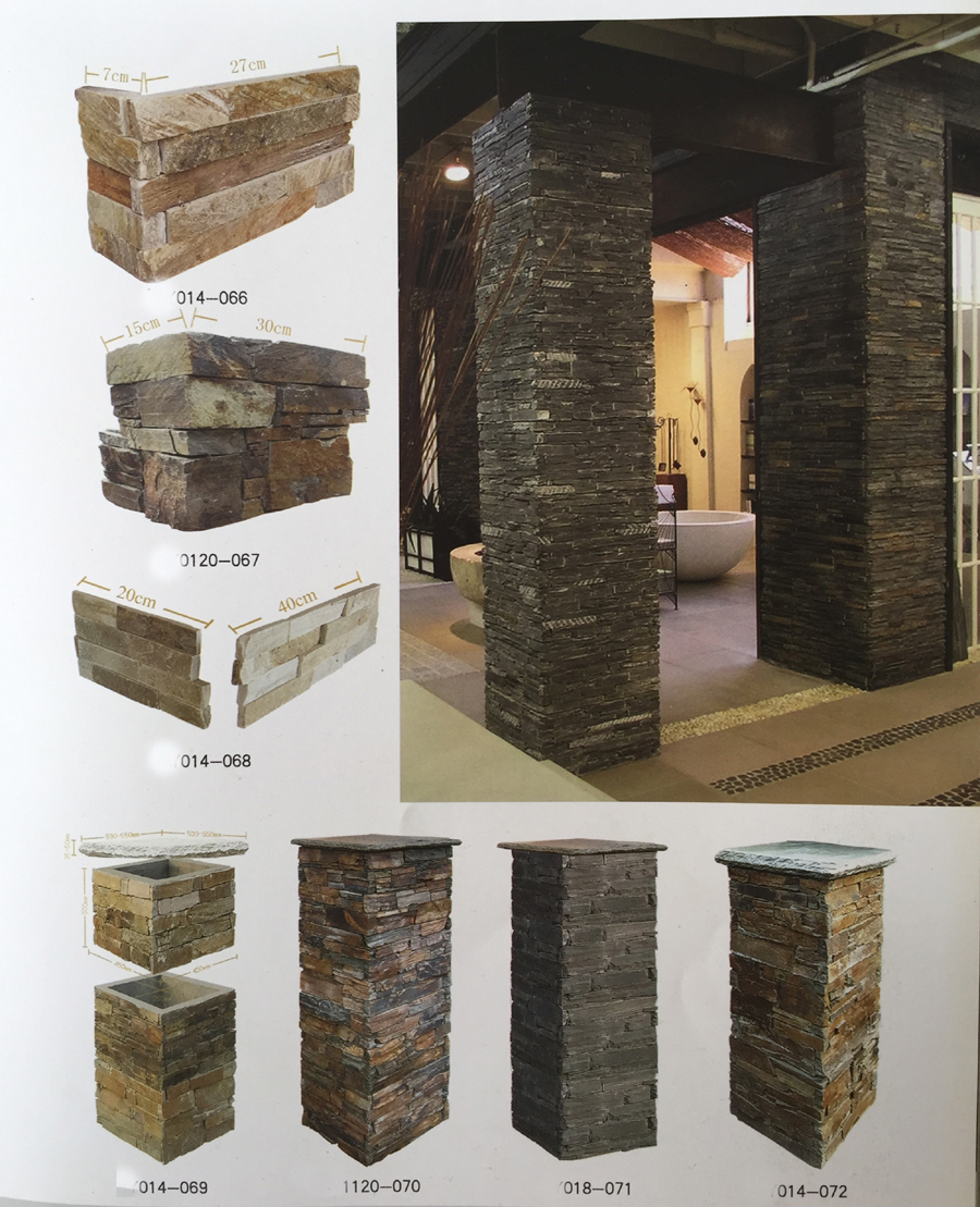 天然スレート、 熱い販売ベージュ文化の石様々な形状のものを- banyue 問屋・仕入れ・卸・卸売り