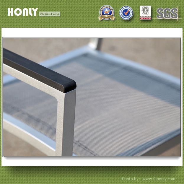 Modern alumimun frame dining table set luxury galss top dining table set
