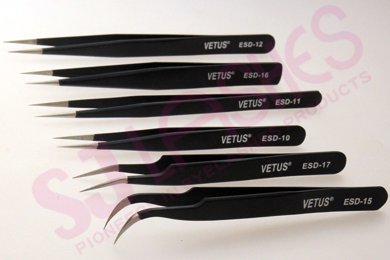 Eyelash Extensions Tweezers Black.O