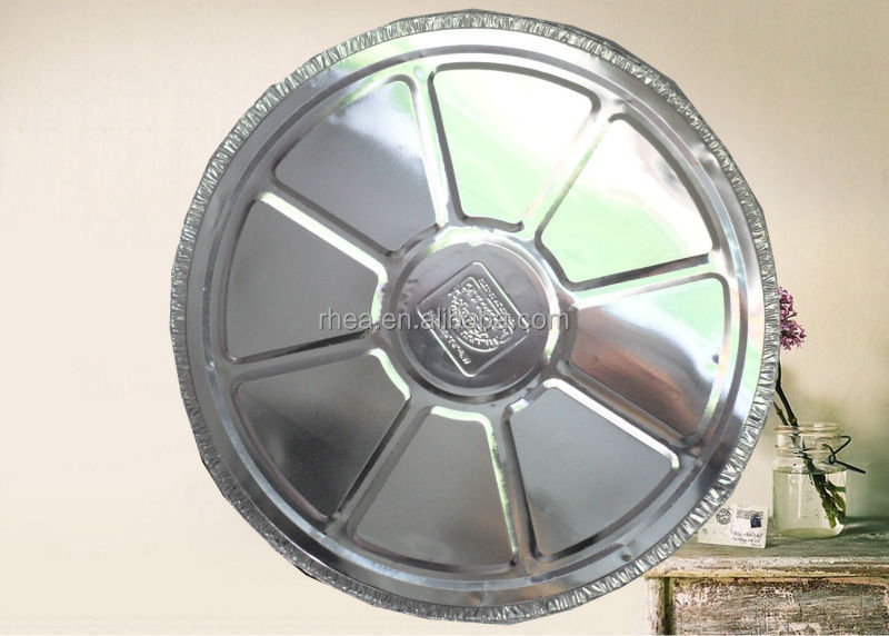 circular aluminium container (cn) is well used for food catering