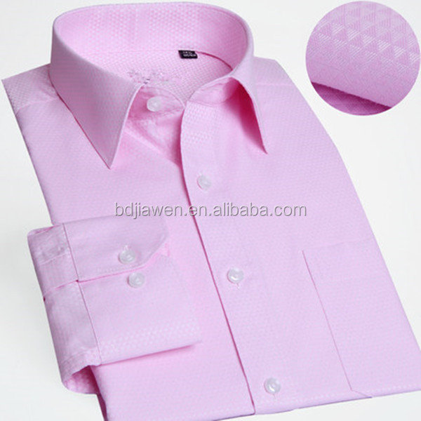 メンズポプリン2014年スプリングピンクのロングスリーブフォーマルなシャツ、 メンズシャツ問屋・仕入れ・卸・卸売り