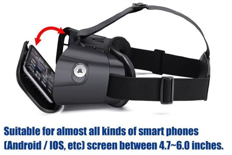 Ritech ii仮想現実マグネット3dメガネvrヘッドセット用3.5〜6電話+ bluetoothコントローラ仕入れ・メーカー・工場