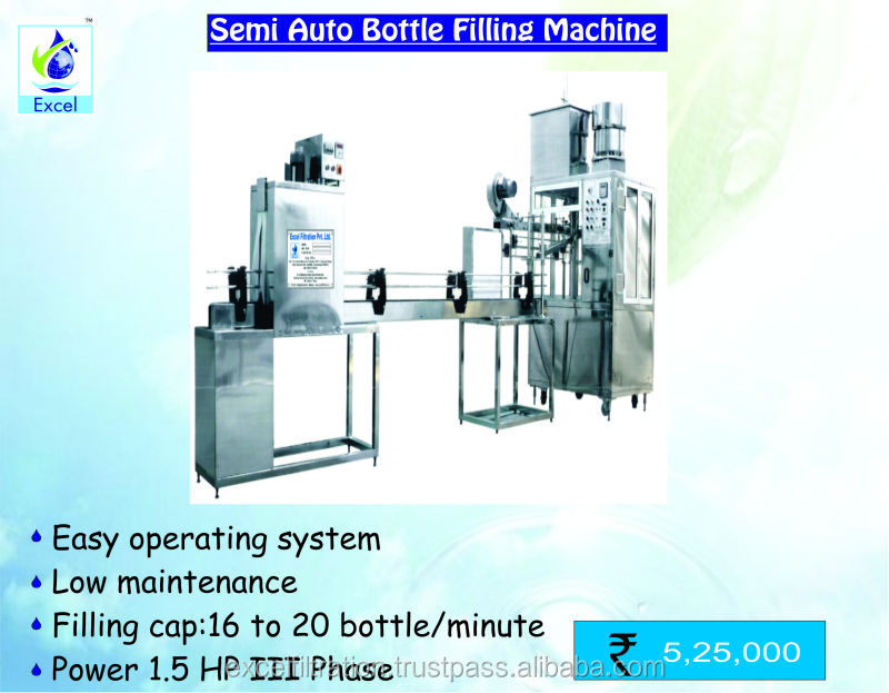 semi auto bottle filling machine,India Excel price supplier 21food