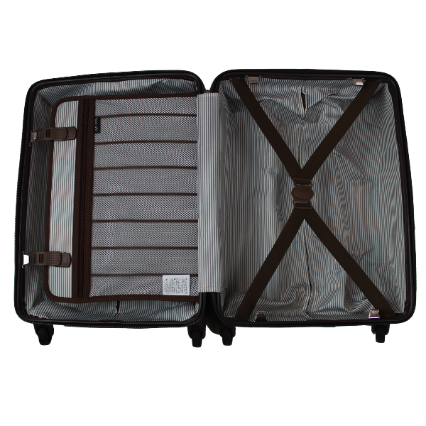 Ykk Zipper Bag Luggage Leather Travel Trolley Case Pp Board Vintage