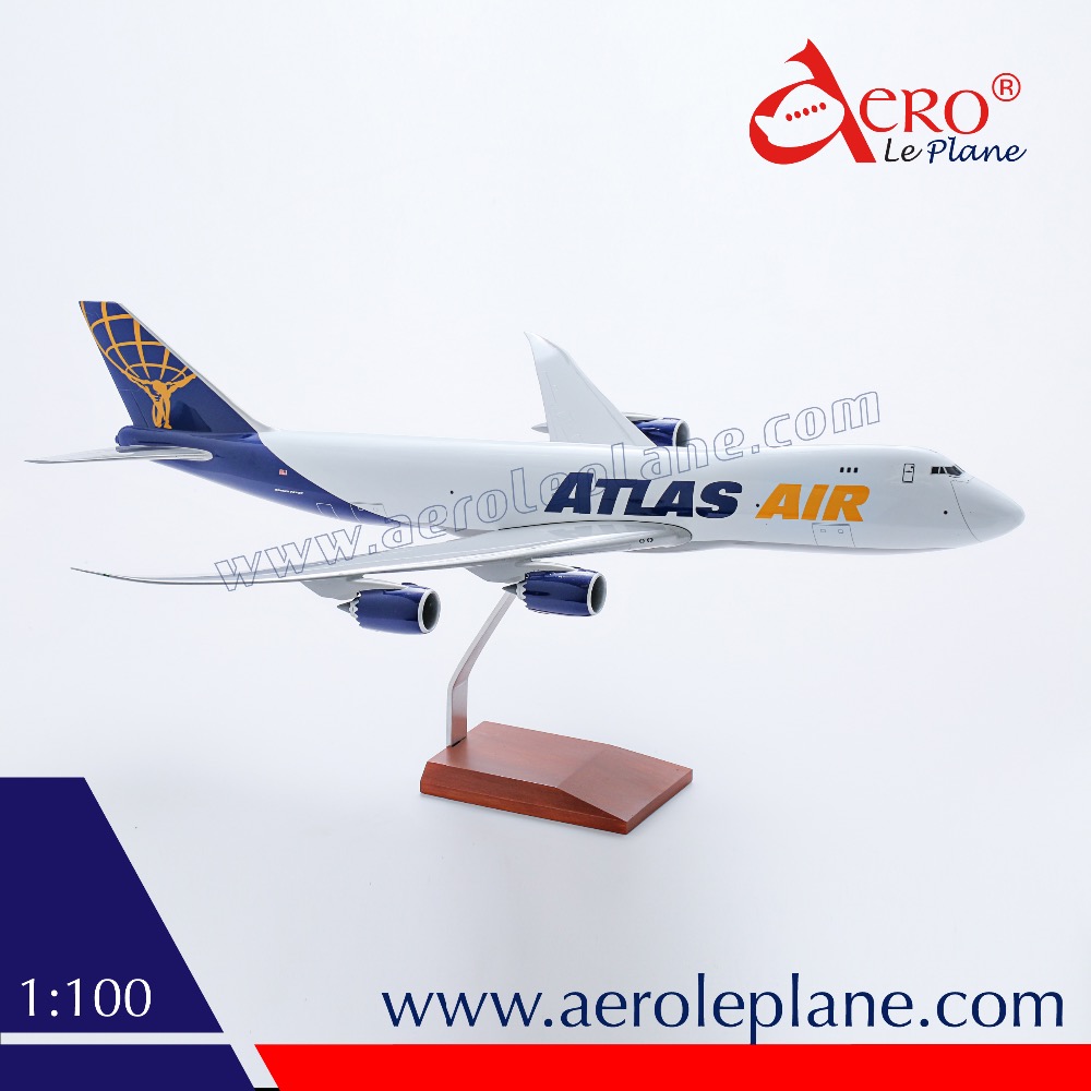 boeing747 cargo plane 1:200 atlas air abs plastic
