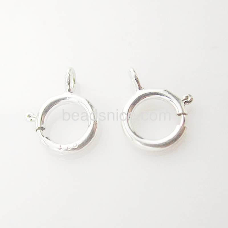 Beadsnice ID 25277 925スターリングシルバースプリングリングクラスプ問屋・仕入れ・卸・卸売り