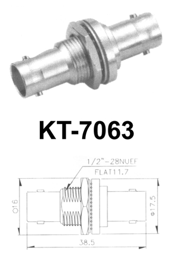 (kt- 7063) にbncメスbncメス( 長い糸) bncrf同軸コネクタ仕入れ・メーカー・工場