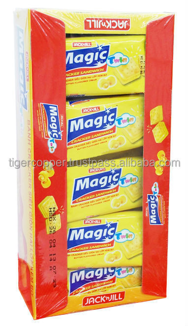 MAGIC TWIN CRACKER SANDWICH CHOCOLATE FLAVOURED CREAM BOX 300G/MAGIC COOKIES/MAGIC BISCUITS