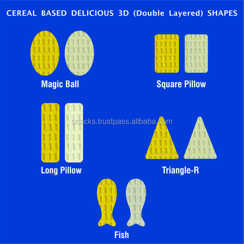 Best Quality Cereal Based Double Layered Snacks Pellets