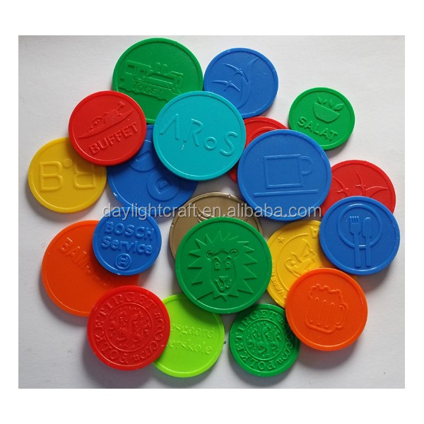 Colored Drink Tokens Plastic Embossed - Buy Colored Plastic Tokens 