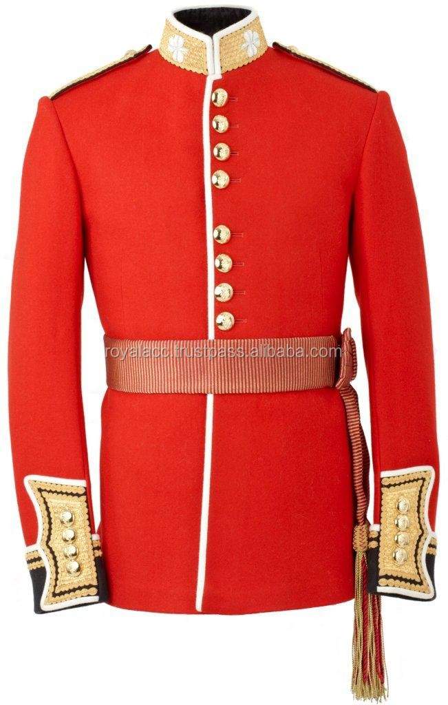 Source tactical Royal jacket RMLI tunic UK marching band uniform red wool  high quality custom officer coat with trouser on m.