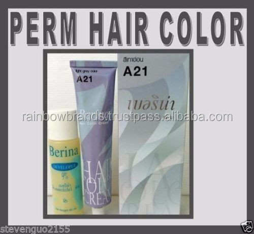 berina髪a21クリームライトグレー色永久染毛の色 問屋・仕入れ・卸・卸売り
