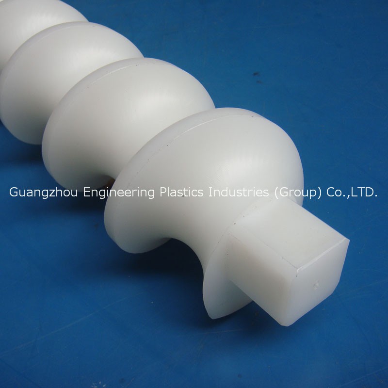 高精度エンジニアリングプラスチックcnc加工ポリエチレンpeプラスチックコンベアネジ棒用飼料機械仕入れ・メーカー・工場