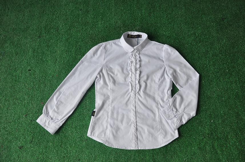 100%綿の女の子白スリム学校制服tシャツ仕入れ・メーカー・工場