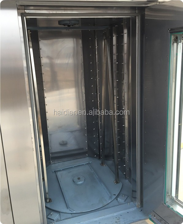 rotary rack oven inside