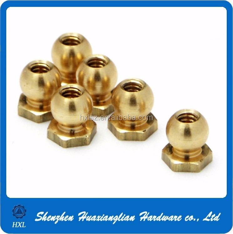 Custom Joint Brass/steel Spherical Ball Head Nut With Collar Hex Bottom Buy Brass Decorative